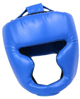 Casque de boxe portable - Protection des joues - Pour Sanda, Muay Thai, Mma - Adulte - Bleu