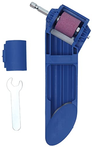 Portable Drill Bit Sharpener | Hand Drill Sharpening Tool for 2.0-12.5mm Bits | Grinding Machine for Iron Drills/Home Workshop/DIY Projects (Blue)