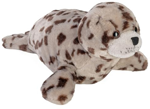 Wild Republic 22482 Republic Plüsch Seehund, Cuddlekins Kuscheltier, Plüschtier, 30cm, Hafensiegel
