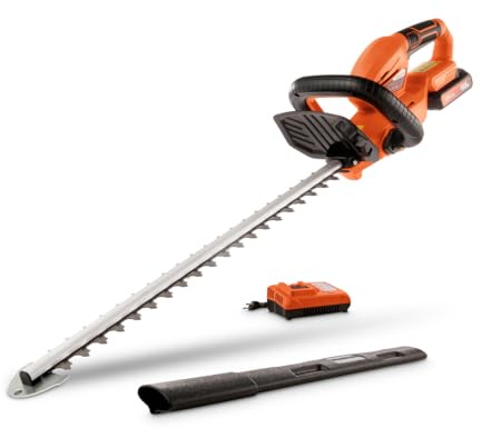 Varo Powerplus Dual Power Akku-Heckenschere POWDPG75320-20 V Akku-Gartenschere, inkl. Akku und Ladegerät, 580 mm Klinge und 18 mm Abstand, Gartengeräte für Hecken, Sträucher und Pflanzen im Garten