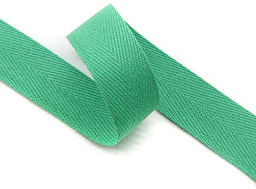 20mm | 5m Köperband | Nahtband | 79% Baumwolle | Grün Verditer