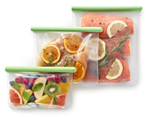 Lékué Set 3 Bolsas de silicona para conservar alimentos, reutilizables