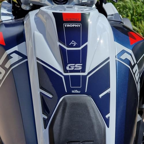 Resin Bike Motorcycle 3D Stickers Compatible with BMW R 1250 GS Trophy 2021-2024. Tank Protector from Bumps and Scratches. Motorcycle Resin Stickers - Gadget Moto