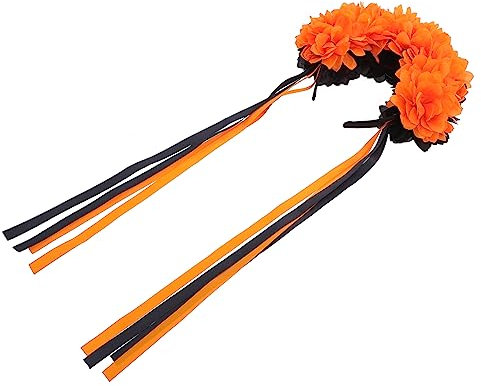 Beavorty Blumenkranz Haarschmuck Für Haarband Halloween Cosplay Stirnband Kostüm Requisite Mit Blütenkranz Für Haare Festtags Haarreif