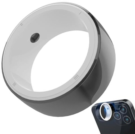 Health Fitness Smart Ring – Anello intelligente in ceramica per fitness tracker riutilizzabile elettronica intelligente | Dispositivo indossabile con 6 schede RFID per uomini, donne e ragazze
