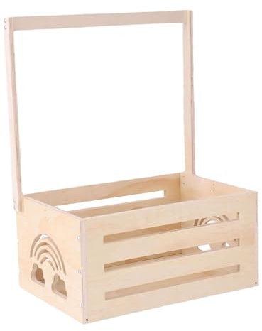 harayaa Babyparty-Kistenschrank, DIY, stabil, Aufbewahrungsbox, tragbar, Babykorb mit Griff für Neugeborene und Neue Eltern