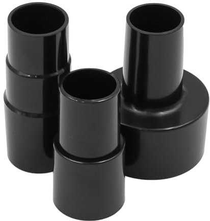 ANCLLO 3Piece Vacuum Hose Adapter Kit - Universal Connector for Wet Dry Vacuum Cleaners, 2-1/2 Inch to 1-1/4 Inch, 1-1/4 Inch to 1-3/8 Inch, 1-3/8 Inch to 1-1/4 Inch