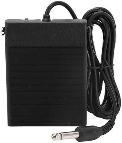 E-Piano-Sustain-Pedal, Rutschfestes Gummi-Fußpedal, Metall-Sustain-Pedal für MIDI-Keyboard, Digitales E-Piano