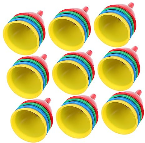 PHENOFICE Mini Imbuto Di Plastica Multiuso in Pp 50 Pezzi, Riutilizzabile e Leggero Per Erogazione Di Liquidi e Olio, Adatto Per Cucina e Conservazione Cosmetici