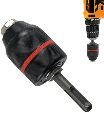 Adattatore mandrino SDS, Adattatore trapano, Conversione mandrino senza chiave, Adattatore SDS a cambio rapido, Attacco trapano SDS, Mandrino autobloccante, Conversione utensile trapano, Adattatore