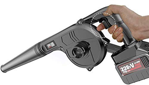 OZBME Blowers Convenient 3-In-1 Electric Leaf Blower, Garden Blower And Vacuum & Shredder Lightweight, 7-Speed Speed Regulation TDF (Dual Battery 44800H)