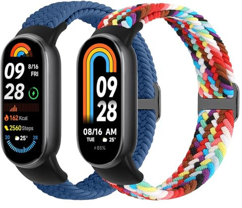 WNIPH Braided Strap for Xiaomi Smart Band 10/Xiaomi Smart Band 9/Xiaomi Smart Band 8 Straps for Women Men