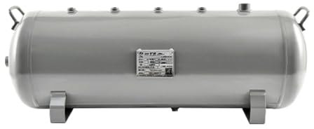 Tanque de aire compresor Tanque Compresor De Aire Grande Pequeño Mini 100 80 60 50 40 30 20 10 L, Portador Horizontal Depósito De Aire Industrial De Alta Presión Con Accesorios(100L/26 Gal)