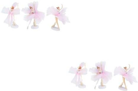 JOINPAYA 6sätze Dekoration Teiliges Mit Ballerina Figuren Für Geburtstagsfeiern Muffins Und Desserts Kreative Party Deko Für Mädchen Wiederverwendbar Und Glänzend