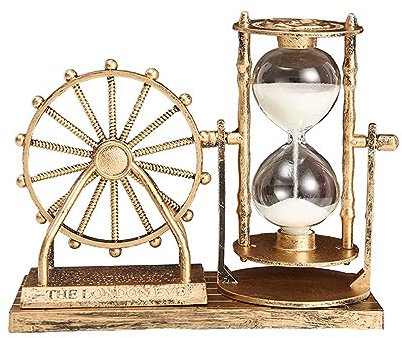 Décor de sablier, Minuteur créatif, Horloge de de minuterie de sablier de cru, sablier en verre, horloge de décorative, décoration de créative petits ornements, for s, mariage, maison, bureau, décorat
