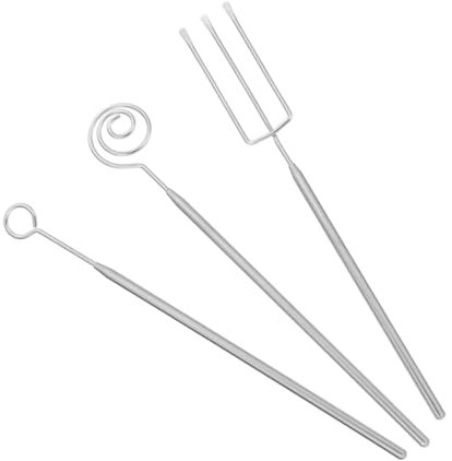 Alipis 3pezzi Forchette Per Immersione in Cioccolato Utensili Per Dolci in Acciaio Manico Per Fondute Al Cioccolato Decorazione Torte e Preparazione Dolciumi Da Te