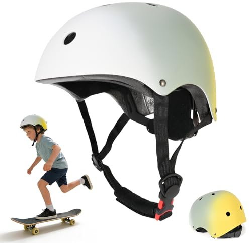 PIPIZHU Fahrradhelm für Kinder, Mädchen und Jungen, Skaterhelm Verstellbar, Belüftung Sicherheit leicht Helm für Fahrrad Skateboard Scooter Kind (M (55-58cm))
