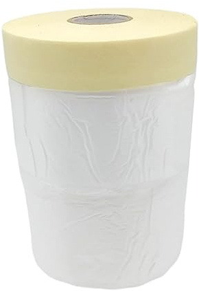DIYEAH 1pezzi Maschera Verniciatura Nastro Adesivo Protettivo Pellicola Spray Bianco Per Auto e Casa Film Resistente e Facile Da Applicare Per Protezione Edile e Rinnovamento
