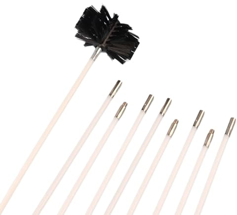 Chimney And Dryer Vent Cleaner Includes Flexible Rod And Brushes With Extendable Rod Suitable For Efficient Cleaning Pipe Cleaning Kit
