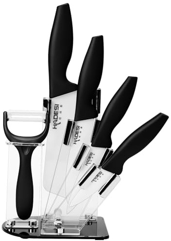 pantrytine Scharfe Messerset, 6 Stück, Schwarz