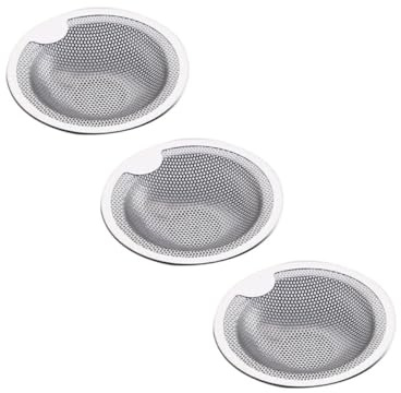 SOLUSTRE 3pièces Vidange Acier Inoxydable Filtre Anti-colmatage Pour Évier Douche Et Lavabo Attrape-cheveux Pour Cuisine Et Salle De Bain