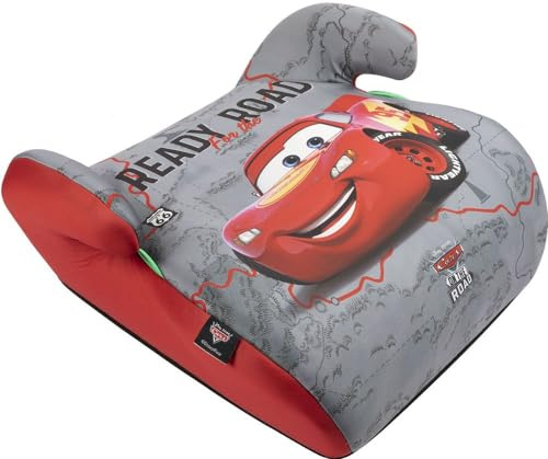 Alzabimbo auto Cars per bambini con altezza da 125 a 150 cm Saetta - Alzabimbo auto cars bambini – 150 cm, rialzo auto, ISOFIX
