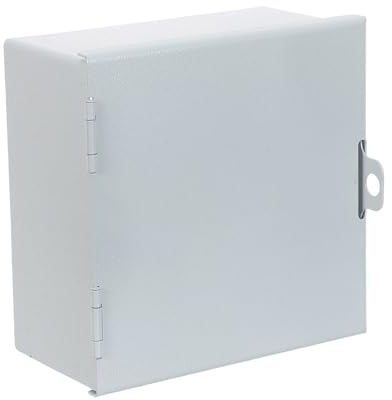 FUTUREORYY Protector Enchufe Metálico con Cerradura Caja de Enchufe Exterior Resistente al Agua Cubierta para Conector Eléctrico de Pared Protección Antirrobo para Uso Interior y Exterior
