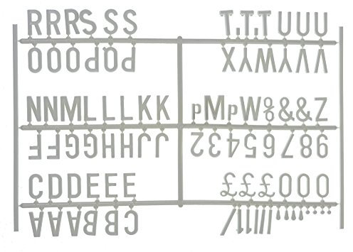 3/4 Letter Set - (540 characters) White