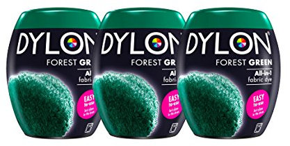 Neue Dylon 350g Waldgrün Maschinenfarbstoff Aushülsen 3 Pack