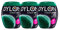 Neue Dylon 350g Waldgrün Maschinenfarbstoff Aushülsen 3 Pack