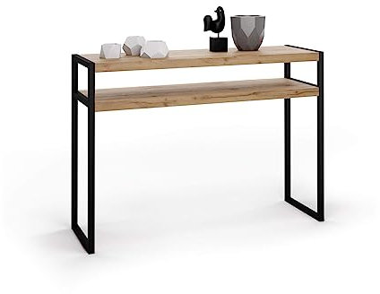 MOBILI FIVER, Luxury, Konsolentisch, rustikale Eiche, Made In Italy