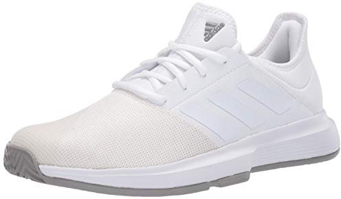 adidas Herren Gamecourt Wide Tennisschuh, FTWR White/FTWR White/Dove Grey, 39 1/3 EU