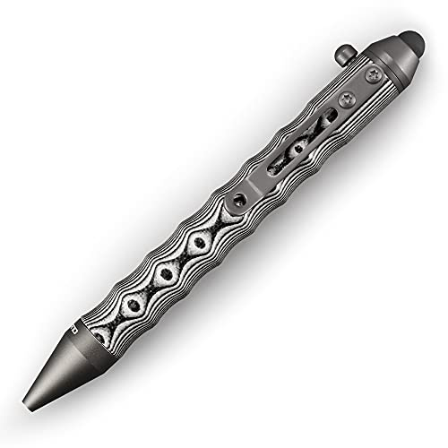 Cool Hand EDC-Kugelschreiber, 11,4 cm, nachfüllbar, Eingabestift für Touchscreen, ergonomischer Griff, hält die Textur mit Fingerrillen