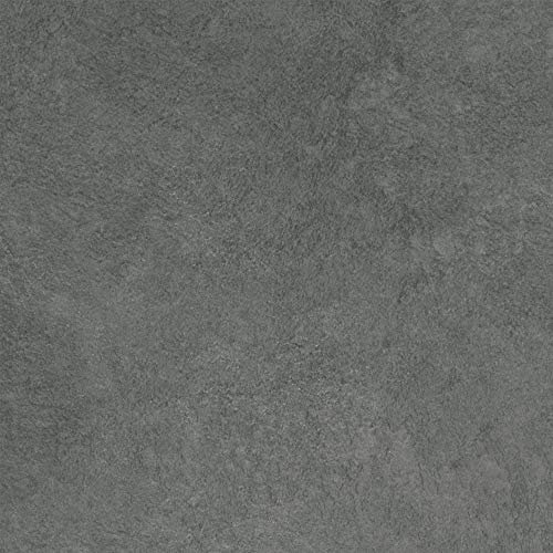 PVC Bodenbelag Meterware anthrazit CV Bodenbelag in Betonoptik ideal für Küche und Flur Vinylboden Meterware in 2 m und 4 m Breite mit Schaumrücken | Variante : 4m x 6m