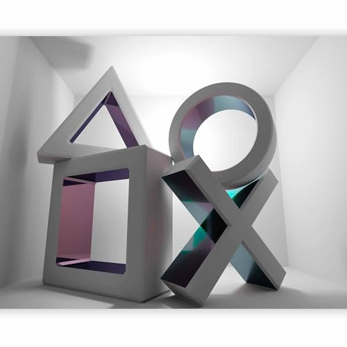 murando Fotomurales Abstracto para jugadores 350x256 cm XXL Papel pintado tejido no tejido Decoración de Pared decorativos Murales moderna de Diseno Fotográfico Consola Game plata i-A-0209-a-a