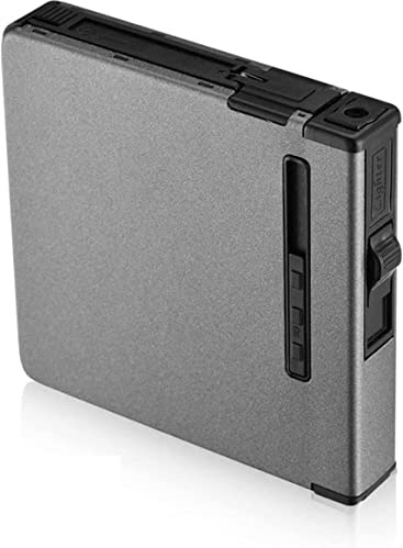 Zigarettenetui mit Feuerzeug, Auto-Auswurf | Unterbringen 20 Zigaretten, Elegante Entwurf Zigarettenbox Mit Elektronisches Feuerzeug Aufladbar