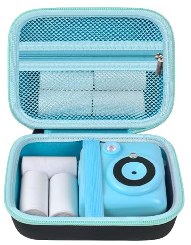 casmilee Kinder Camera Case für Sofortbildkamera | Print Camera Bag kompatibel mit VTech KidiZoom Print Cam, Gofunly, HiMont, ASTGMI, GREENKINDER, CalineGam Digital Kamera & Druckpapier (Nur Tasche)