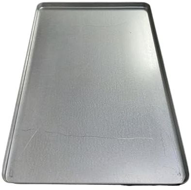 Fornoservice - Teglia in lamiera alluminata LS 60X40X2 cm,stampata con angoli tondi. Professionale