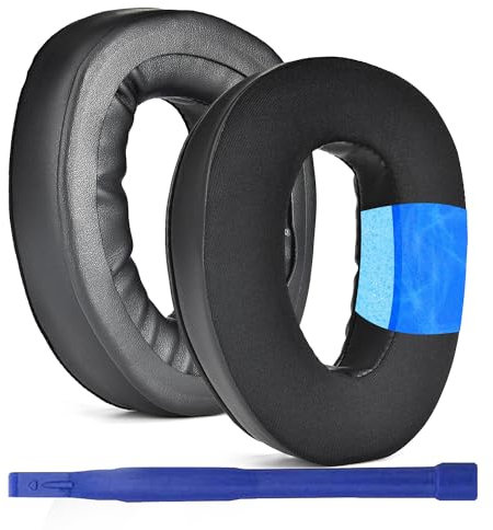 Aiivioll GSP300 Ersättning öronkuddar för GSP 300 GSP 302 GSP 303 GSP 350 GSP 370 Hörlurar, sportkylningsgel och minnesskum öronkuddar (svart)