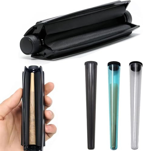 Joint Roller Drehmaschine Konisch, 3PCS Jointhülle, Drehmaschine Zigarettenroller, Manuelle Zigarettendrehmaschine, 110 Mm Cigarette Rolling Machine, Drehhilfe Joint, Tabakroller, Mit Jointhüll