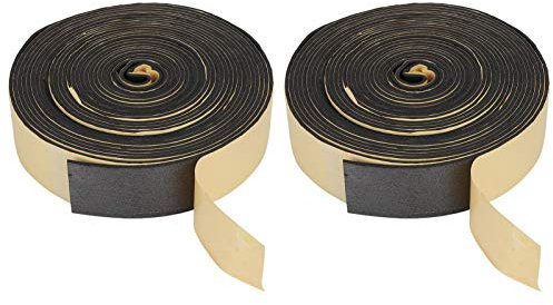 Air Conditioner Tape, 2PCS Air Conditioner Self Adhesive Insulation Cotton 9.14m 30ft 3mm Thick Duct Tie Conditioning Insulation Self‑Adhesive Sealing Rubber Sealant Pipe