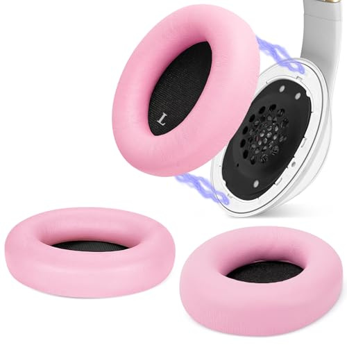 Geekria SNAP Magnetic Ear Pads for Beats Studio3 Wireless, Studio 2 Wireless, Studio 2 Wired Series Easy Switch Ear Cushions, Exchange Earpads in Seconds (Pink Protein Leather, 1 Pair)
