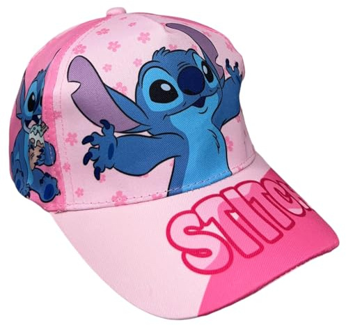 Casquette avec visière pour garçon/enfant, casquette de baseball réglable pour Stitch fille