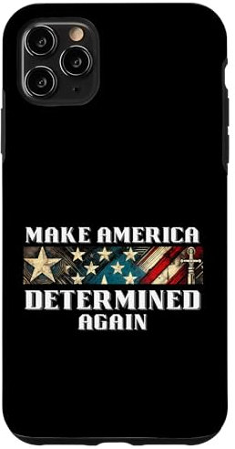 Macht Amerika wieder entschlossen USA Stars & Stripes Hülle für iPhone 11 Pro Max