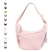 GoPaw Damen Halbmond Schultertasche Hobo Halfmoon Bag Crossbody Moon Bag mit Verstellbarer Schultergurt Damen Halbmond Tasche