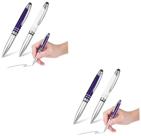 STOBOK 2 Sätze Touch-Kugelschreiber Touchscreen-Stift Stift Mit Stylus Schreiben Farbig Multifunktions Multitool Stylus-Kugelschreiber Mit Licht Metall 2 Stück * 2