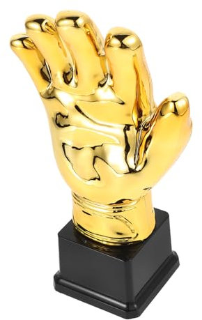 Hemobllo Premio Guanto da Calcio in Plastica Piccolo, Premio Sportivo Portiere Calcio, Mini Premio per Competizioni Scolastiche e Amatoriali