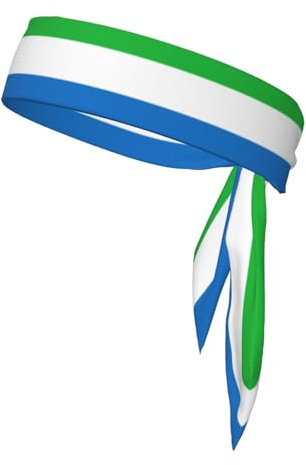 Fascia per la testa con stampa della bandiera della Sierra Leone, per donne e uomini, per sport e tennis, fascia per il sudore, per basket e corsa