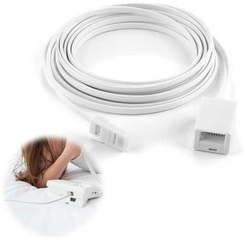 Telephone Extension Cable, UK Landline for Home and Office, RJ11 BT Phone Extension Cable for Wall Sockets Landlines Fax Machines Dial-up Modems Answering Machines (Style B)