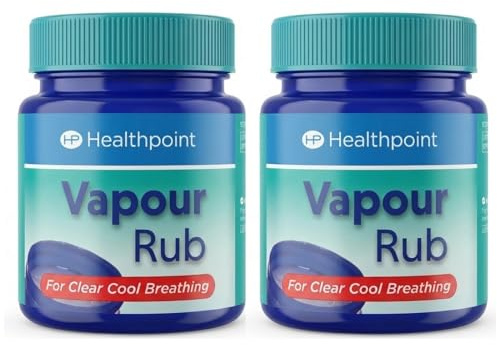 Healthpoint Vapour Rub – Vapor Rub for Coughs Colds and Nasal Congestion – Camphor Menthol Eucalyptus Ointment – Cold and Flu Relief for Clear Cool Breathing Suitable for Whole Family + Cheeroo Magnet